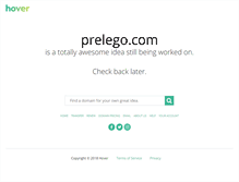 Tablet Screenshot of prelego.com